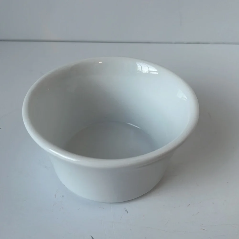 CRATE&BARREL White Porcelain Custard Cups